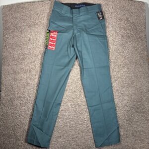 Dickies Flex Slim Fit Tapered Leg Twill Work Pants Mens 30x32 Lincoln Green